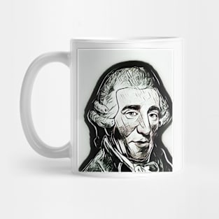 Joseph Haydn Black and White Portrait | Joseph Haydn Artwork 3 Mug